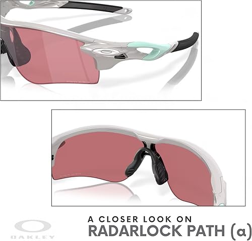 Miniatura 6 de OAKLEY Radar Lock Path Asian Fit OO9206 Gafas de Sol Rectangulares de Puente Bajo para Hombres+Paquete con Kit de Correa de Accesorios, Bolsa de