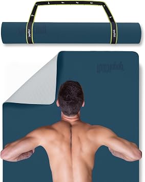 Gogokiwi Extra Wide Yoga Mat for Men Women 72"L x 36"W Non Slip Fitness & Exercise Mat with Alignment Marks for Yoga, Pilates, Floor Workouts