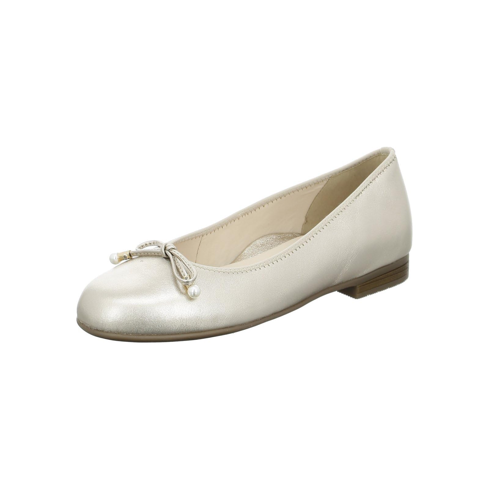 ARA Women's Bari Ballet Flats, Platinum, 6-6.5 UK