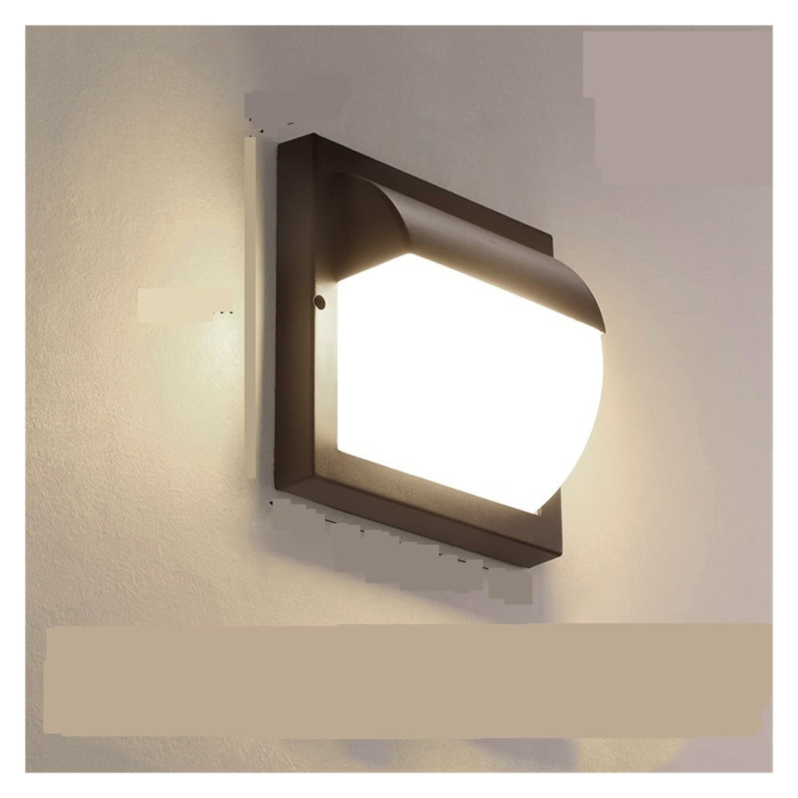 Applique extérieure étanche super lumineux LED induction jaune 802