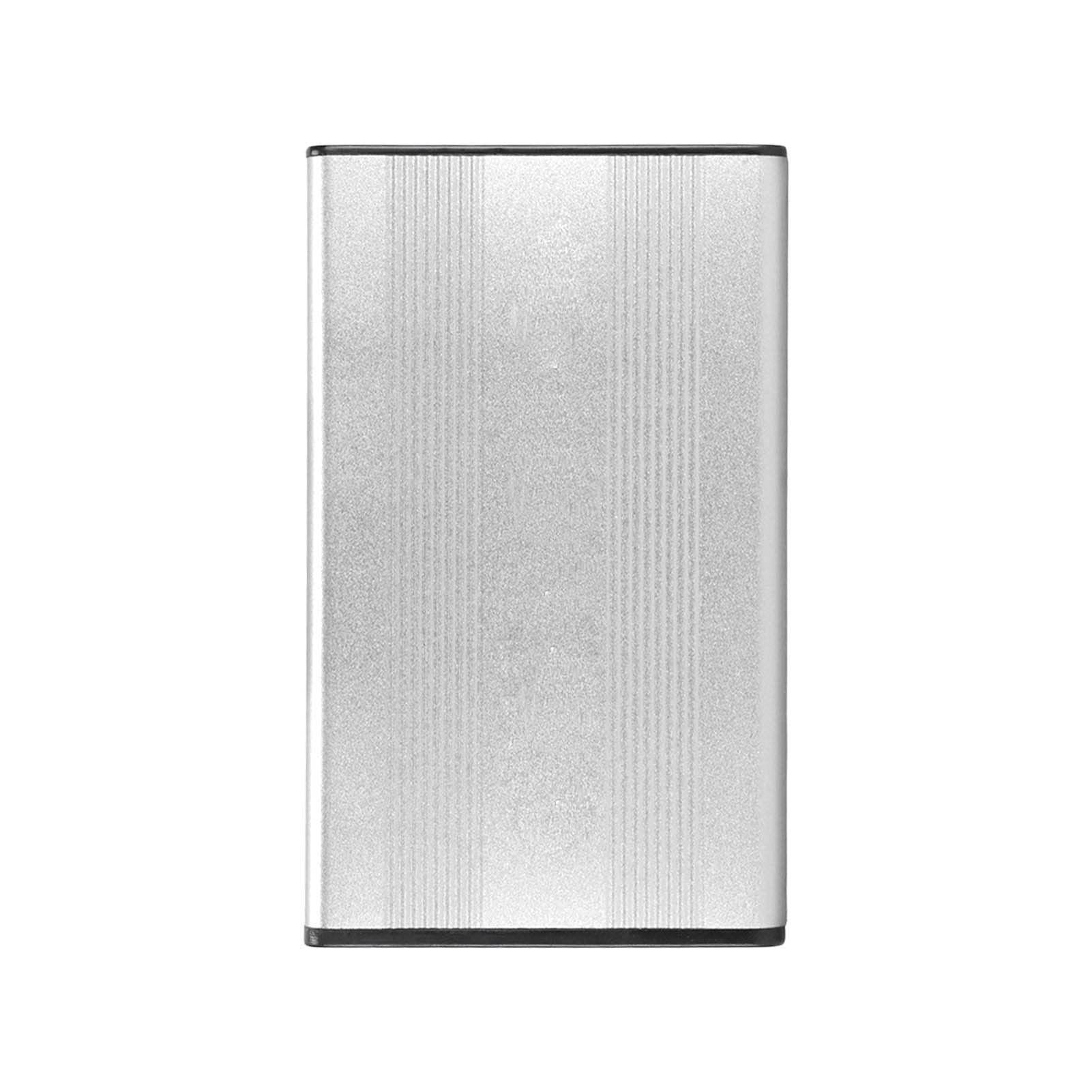 ELBME® Hard Drive Cover, 2TB Capacity USB 2 Hot Swap Transfer Support USB 2 Hard Drive Cover 480 Mbps Transfer Rate for OS X for Vista for Windows (Silver)-image-29