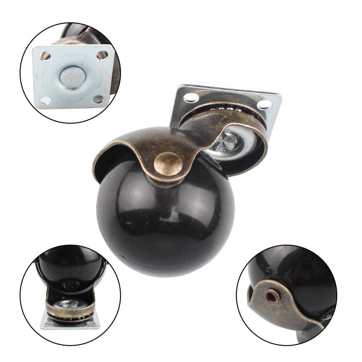 Buy 1 get 1 🔥 4 PCS Ball Caster Heavy Duty Plate Swivel Wheel 2 Inch Vintage Plates Caster with 16 Screws Antique Smooth Caster Wheel for Chairs Sofa Table Leg (Plate casters Without Brake Lock) Get Cheap Price 4 PCS Ball Caster Heavy Duty Plate Swivel Wheel 2 Inch Vintage Plates Caster with 16 Screws Antique Smooth Caster Wheel for Chairs Sofa Table Leg (Plate casters Without Brake Lock)