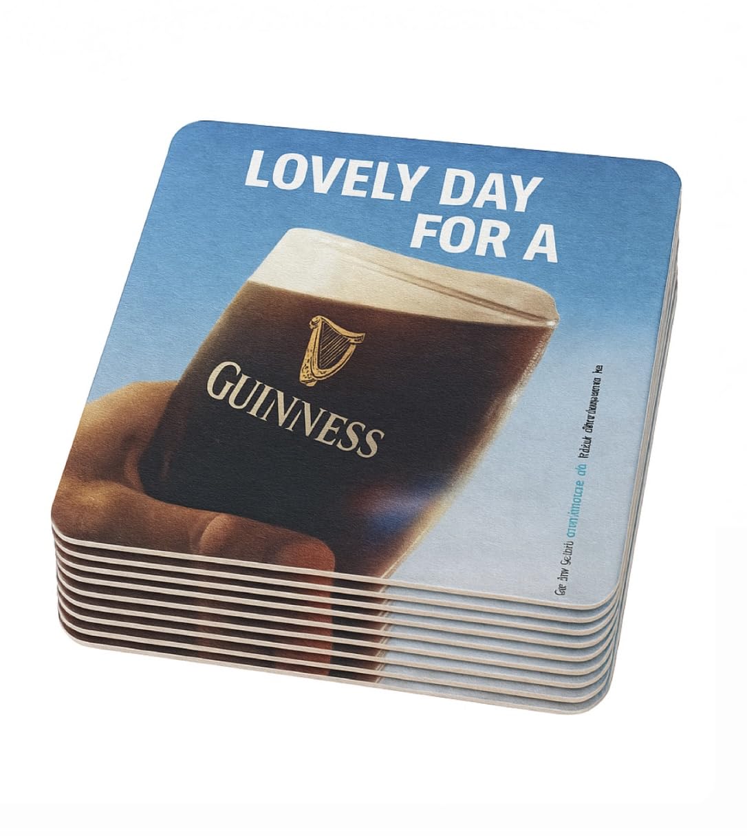 Guinness Beer Mats | Official Merchandise | Coasters | 10 Pack | Lovely Day For A Guinness