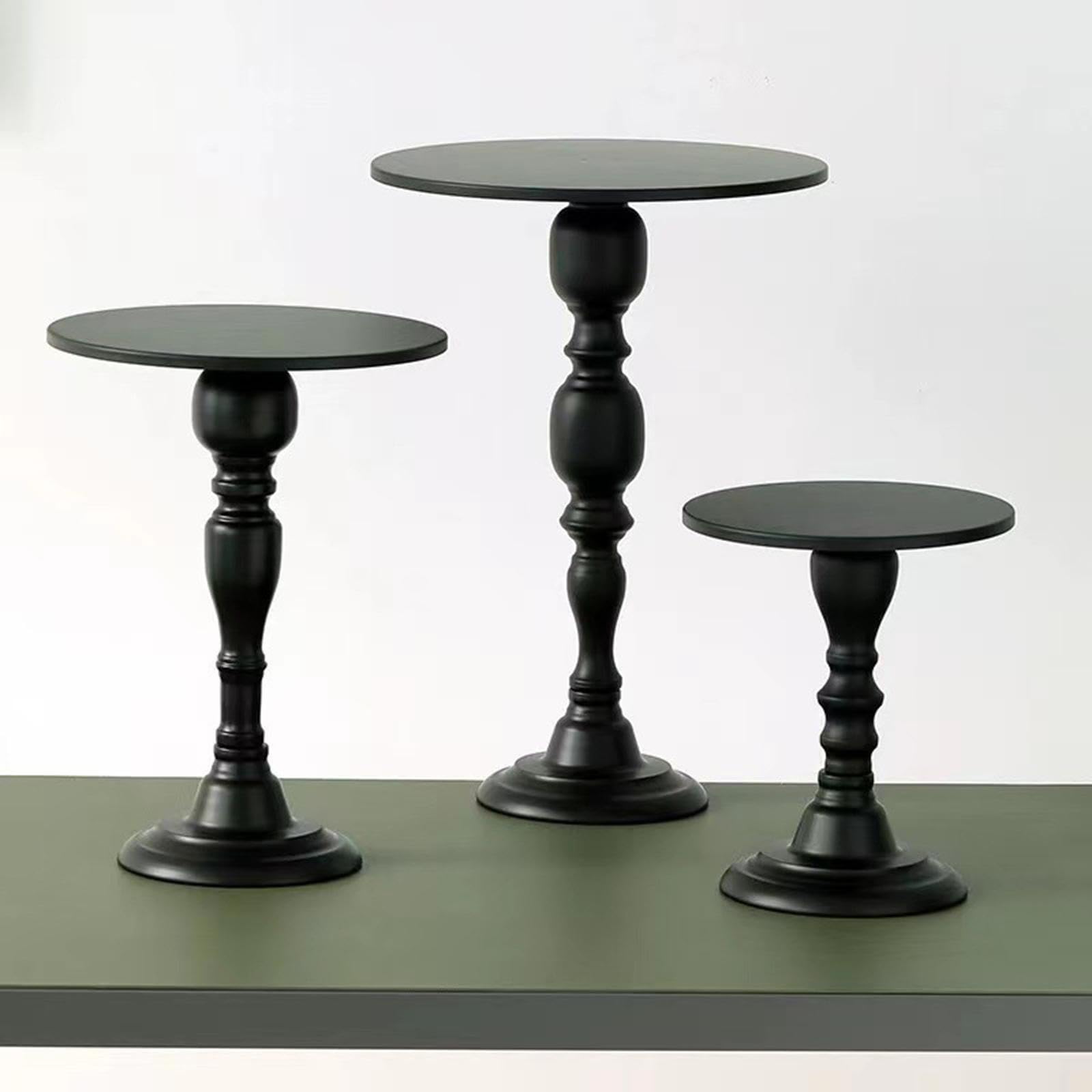 Soporte para Pasteles, Soporte para Cupcakes, Bandeja de Servir, Expositor de Mesa de Postres para Celebraciones de Cumpleaños, Black 30x42.5cm, Individual