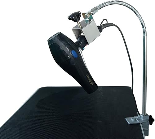 Miniatura 4 de SHELANDY Brazos de mesa de aseo para perros para mascotas, soporte para secador de pelo, herramienta manos libres, brazos de sujeción con abrazaderas