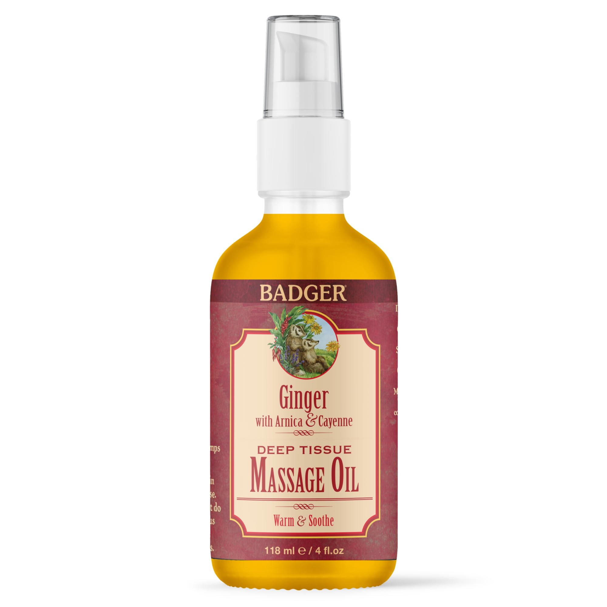 Badger Ginger Massage Oil