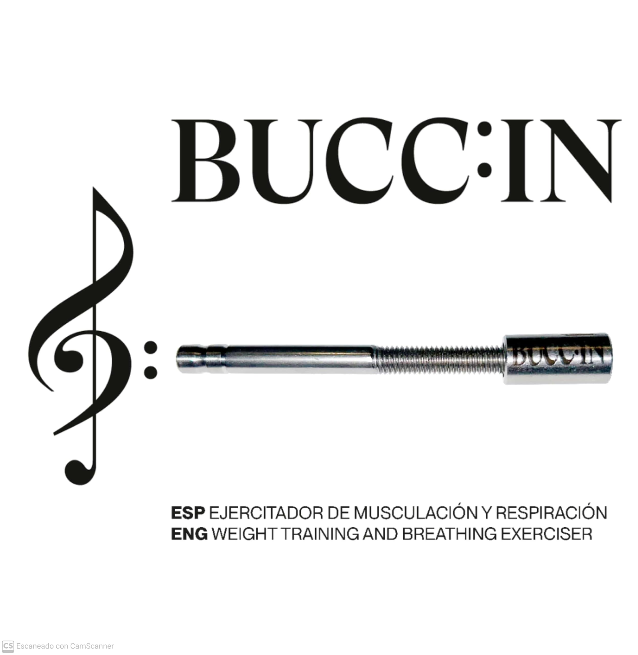 BUCC:IN. Entrenador de embocadura. ejercitador de musculacion y Respiracion