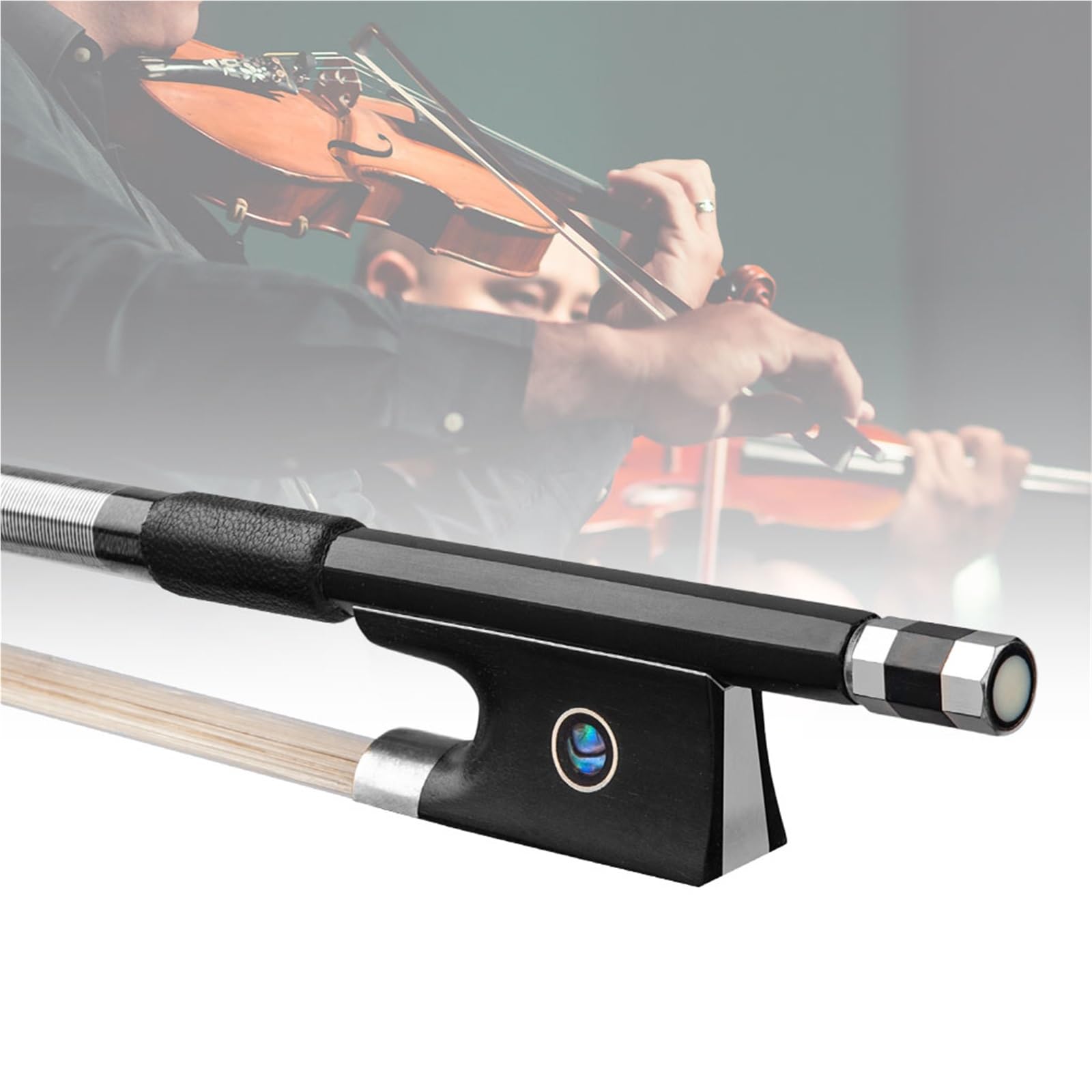 Arco di violino Crine Di Cavallo 4/4 3/4 1/2 1/4 1/8 Fibra Carbonio Arco Violino Accessori Per Strumenti Musicali Risposta Rapida