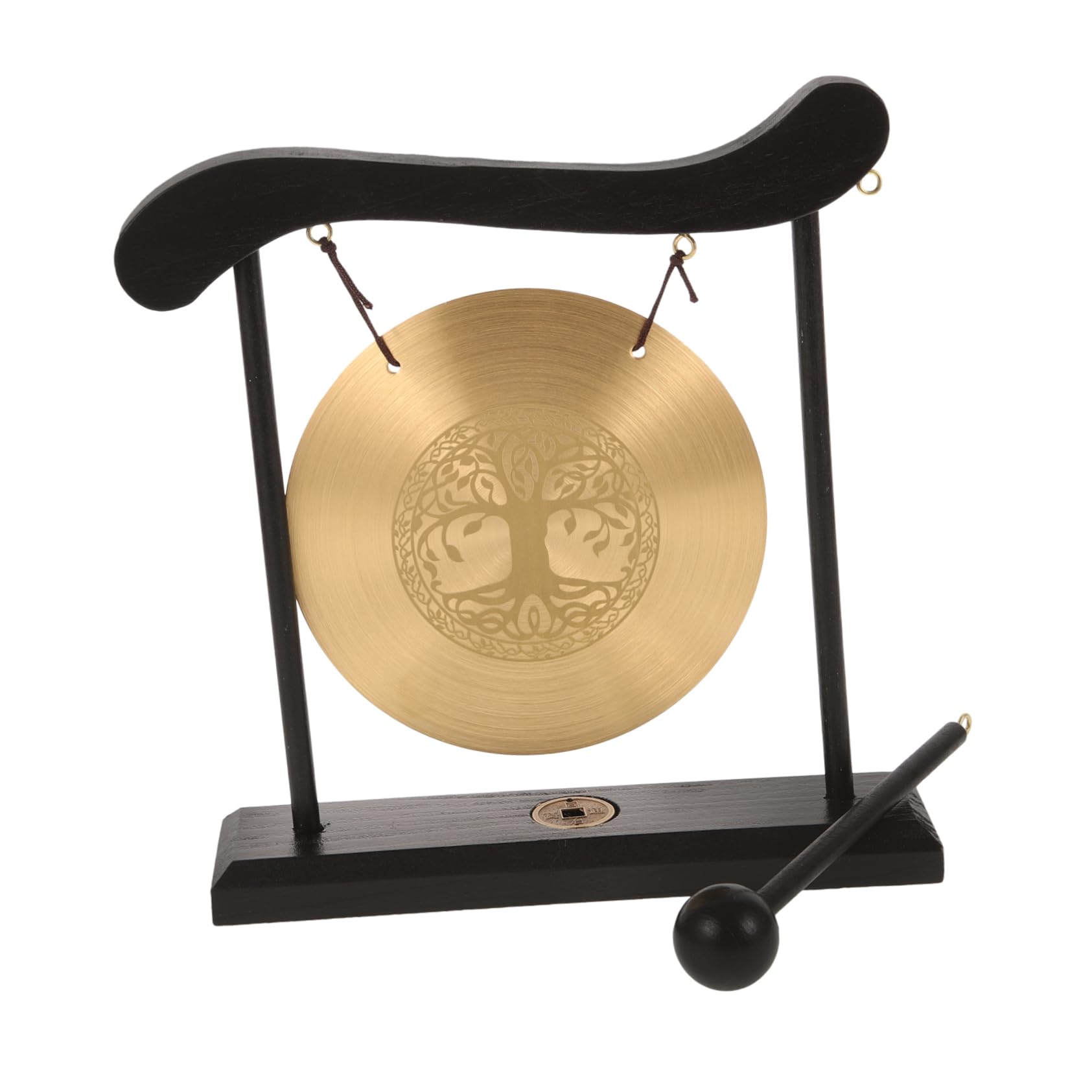 Gong y diseño creativo de cobre con soporte estable de escritorio decorativo