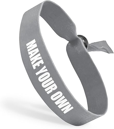 Pulseras de tela personalizadas con cuentas ajustables  Personaliza con texto y logotipos  Pulseras de poliéster estilo festival  Perfectas para