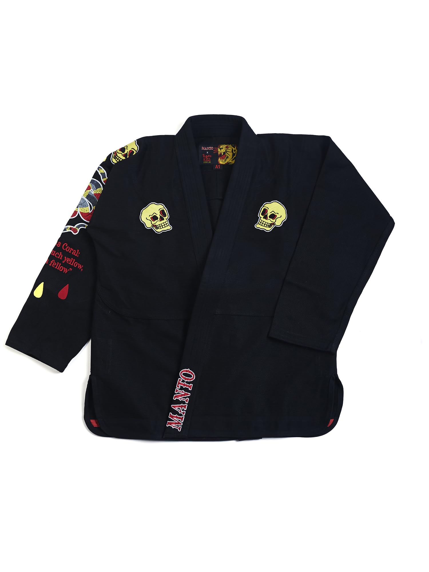 MANTO Coral BJJ Gi Black (Pack de 2) para Hombre