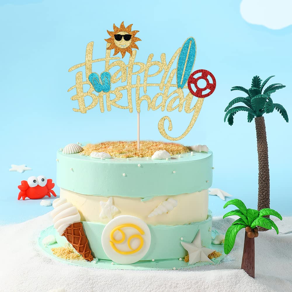 Décoration De Gâteau Ananas à Paillettes Dorées – Décoration