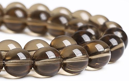 Miniatura 4 de 62 cuentas de cristal de cuarzo ahumado de 0.236 in para hacer joyas y pulseras