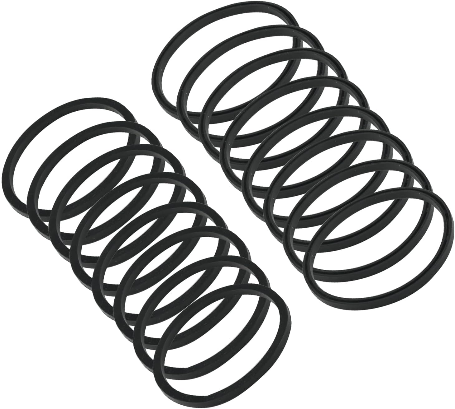 16Pcs RV Sewer Hose Gaskets 39834 Compatible with Camco Sewer Hose RV Camper Trailer RhinoFLEX Revolution Easy-Slip Series Elbow, Bayonet, 4-in-1 Fittings Ensures Rubber Seal Sealed and Odor Free