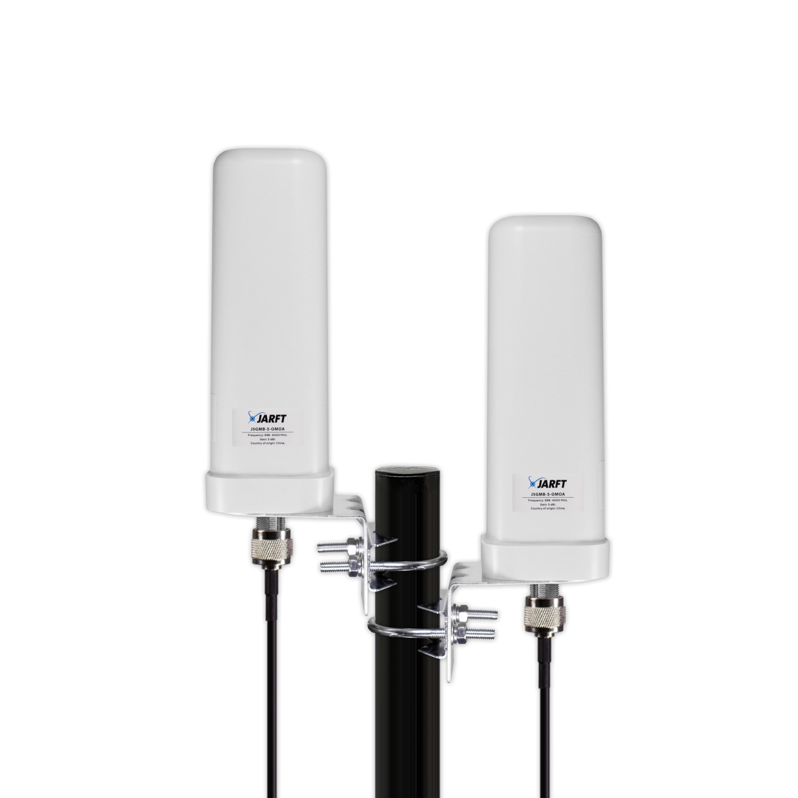 J5GMB-5-OMOA 5G Antenne - 5dBi, LTE / 5G Rundstrahl- Außenantenne, 2x2 MIMO, passend zu vielen 5G Router Modellen (ohne Antennenkabel)