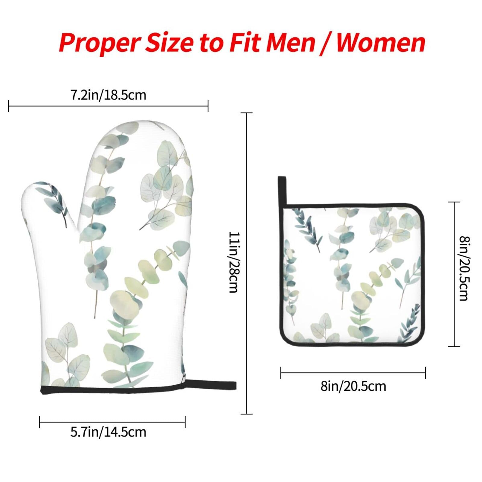 QUGRL Ensemble De Gants De Cuisine Et Maniques En Forme De Nain De Noël Résistants à La Chaleur