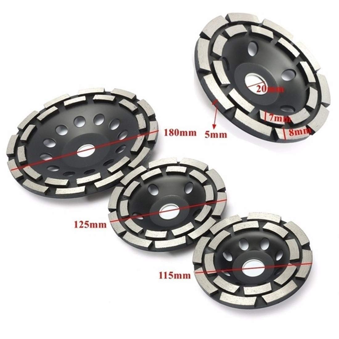 Diamentowa tarcza szlifierska, ściernica garnkowa, ściernica 180/125/115mm Diamentowa tarcza szlifierska Materiały ścierne Narzędzie do betonu Ściernica Obróbka metalu Ściernice Puchar Piła Brzeszczot
