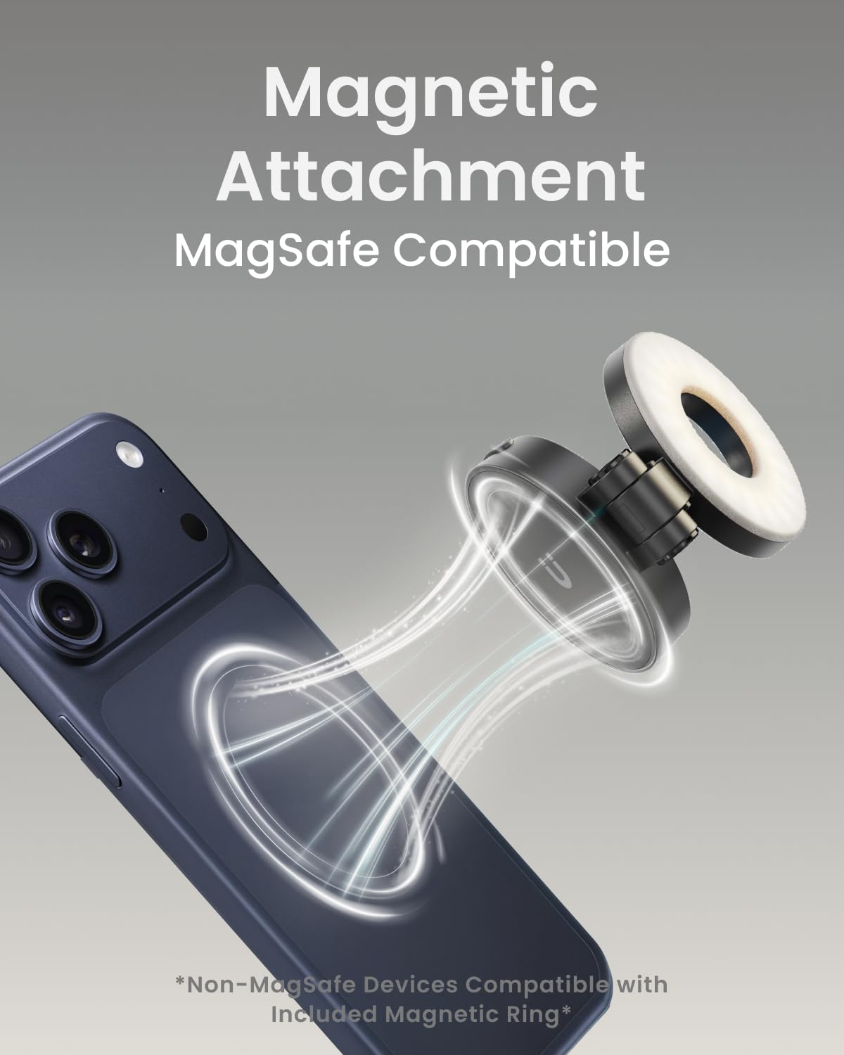 KraftGeek 163cm Trépied Smartphone avec Ring Light Telephone Magnétique