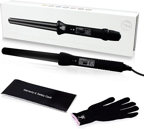 Herstyler Grande - Rizador de cerámica - Varita rizadora de cabello de 1 pulgada para cabello largo y corto - Rizador de doble voltaje de una
