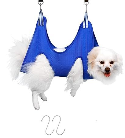 Lucario Pet Dog Grooming Hammock Harness for Cats & Dogs, Dog Sling for Grooming, Dog Hammock Restraint Bag Dog/Cat Hammock with S-Hook Restraint Bag