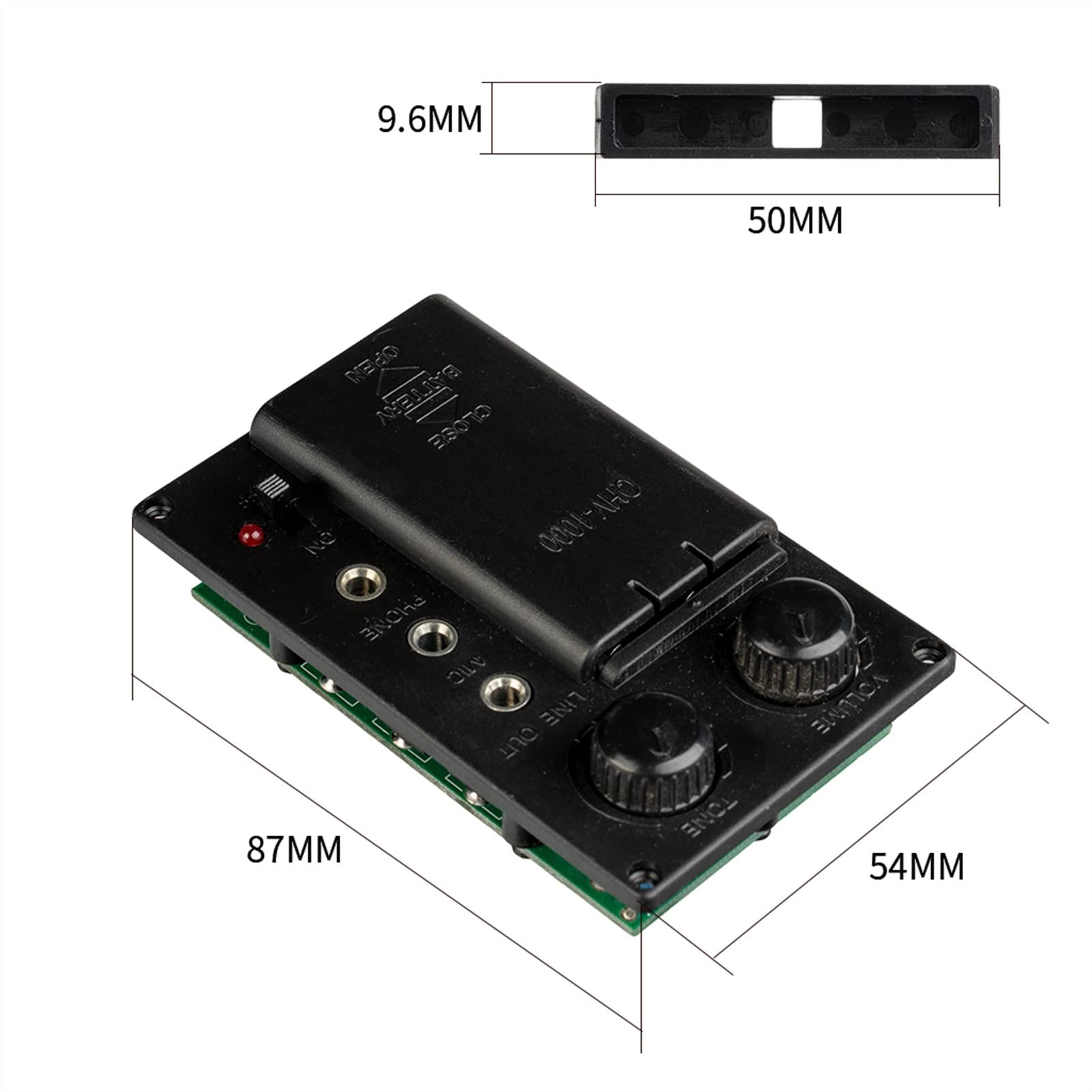Violino Parti Accessori 4/4 Pickup Violino Durevole Silenzioso Eq. Set di Pickup di Preamplificatore W/sotto Sella Piezo + Viti Fai da Te Violino