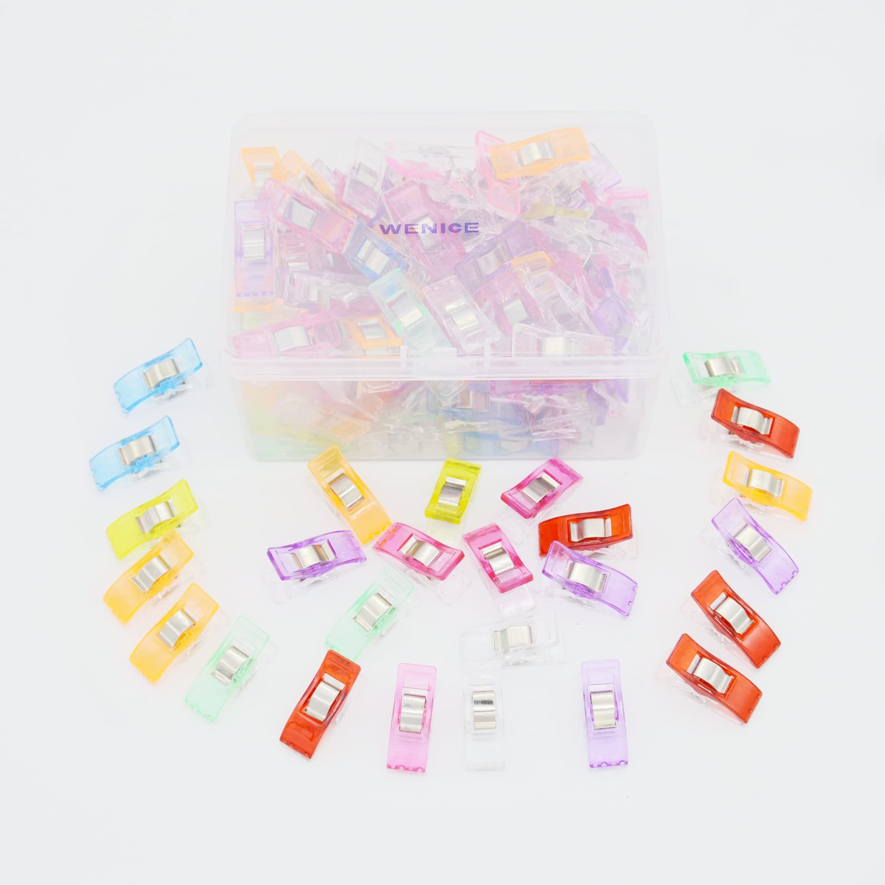 Sewing Clips for Fabric and Quilting,WENICE 95pcs Embroidery Clips of Sewing Products for Sewing Supplies and Accessories