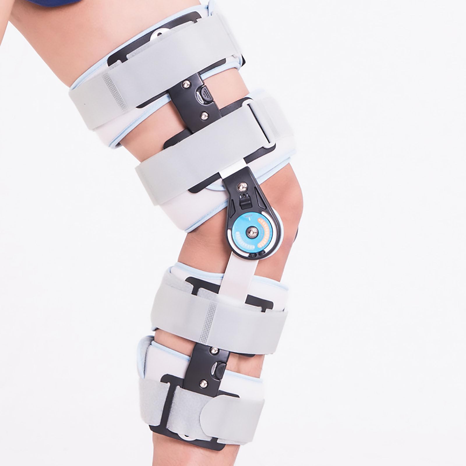 Ortesis de Rodilla con Bisagra con Mandril, Soporte Aleación Liviana, Hinged Knee Brace, para ACL/MCL/PCL/Meniscus/Ligament/Sports Lesiones Protección y Alivio Dolor