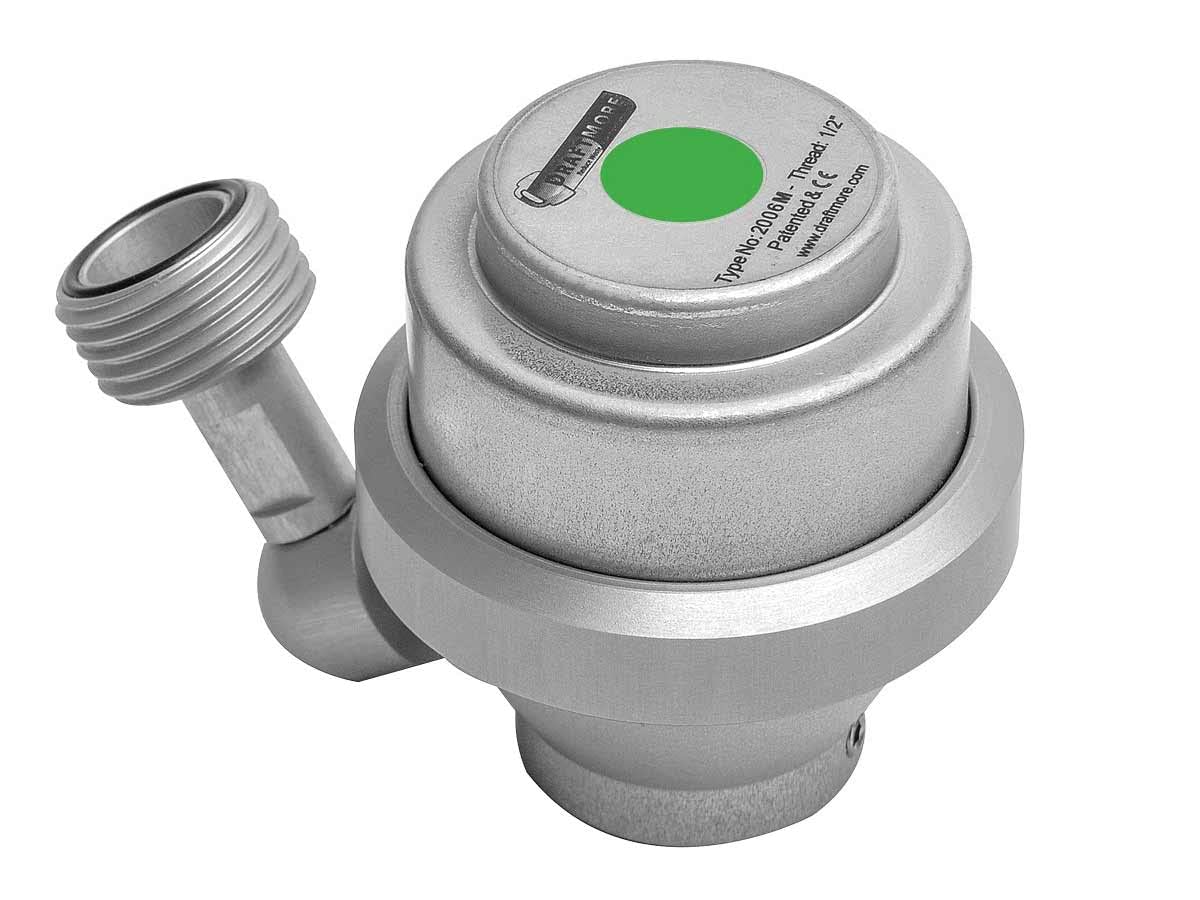 DraftMore M (Medium) CO2-Regulierer Co2 Druck immer optimal eingestellt Zapfanlage Zubehör Adapter