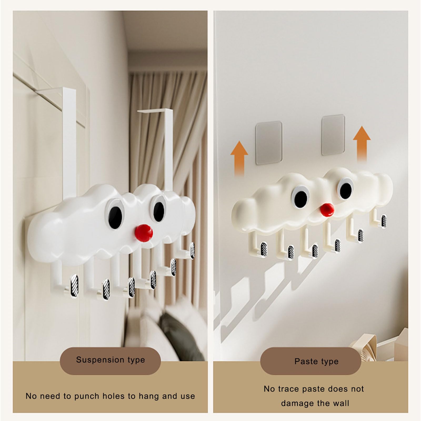 Elegante perchero de almacenamiento para colgar bolsas de abrigos y diseños más resistentes y que ahorran espacio, colgador de puerta multiusos para el hogar