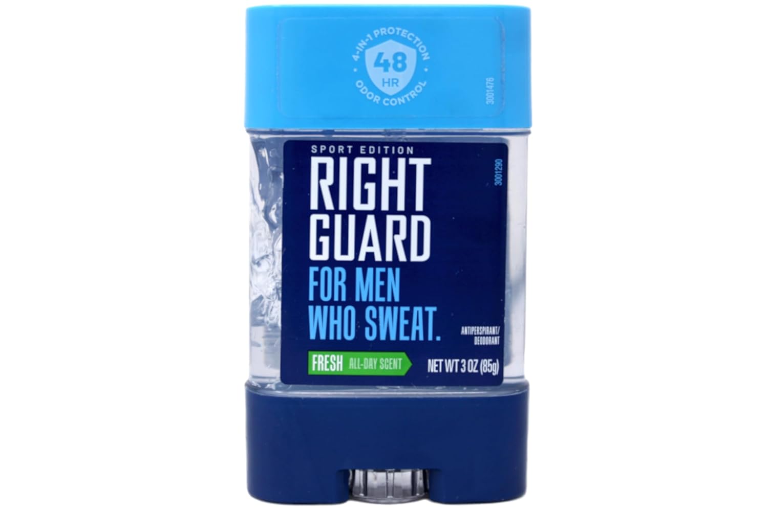 Right Guard Sport 3D Odor Defense, Anti-Perspirant Deodorant Clear Gel, Fresh 3 oz (Pack of 11)