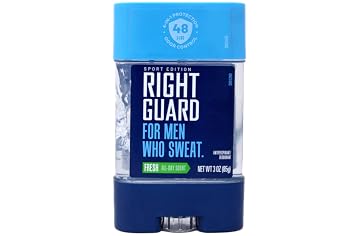 Right Guard Sport Edition Antiperspirant & Deodorant Clear Gel, Fresh Scent, 3 oz (Pack of 6)