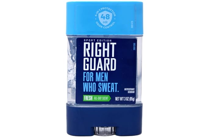 Right Guard For Men Who Sweat Desodorante Gel 3 oz Pack 5 miniatura 2