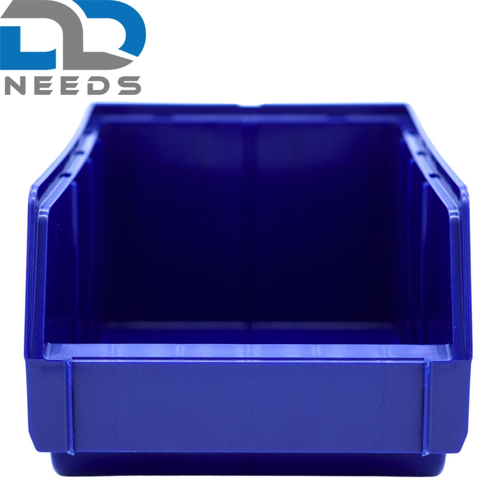 D2D | 10 Stück Sichtbox Größe (L/B/H): 335 x 209 x 152 mm, Polypropylen (PP) - B02 - Farbe: Blau - Stapelbares Schubfach Lagerbox