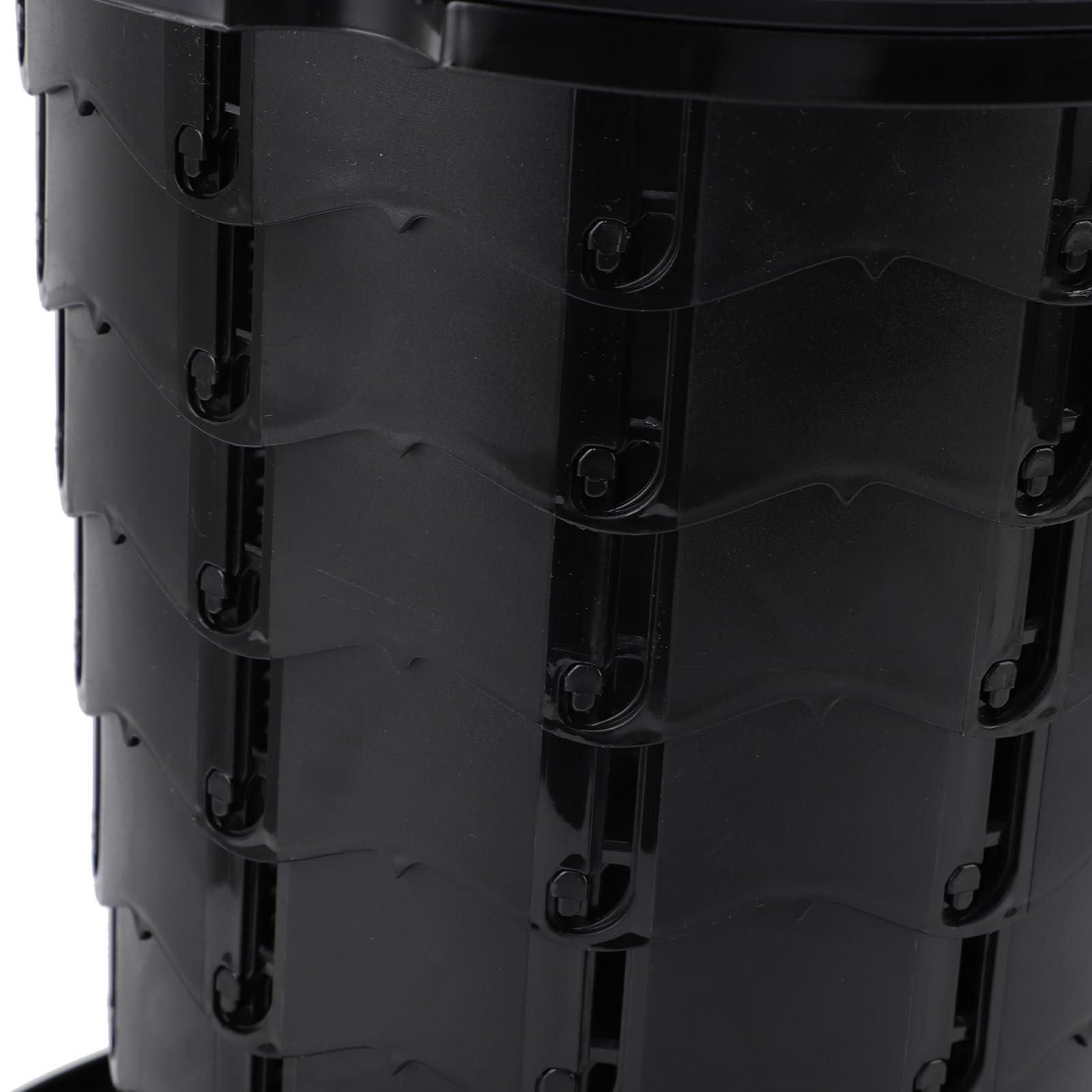 Alomejor Inodoro Portátil Retráctil de Altura Ajustable, Orinal de Viaje Plegable Estable para Acampar, Pescar, Adultos, Niños, Capacidad de Carga de 330,7 LB, Negro