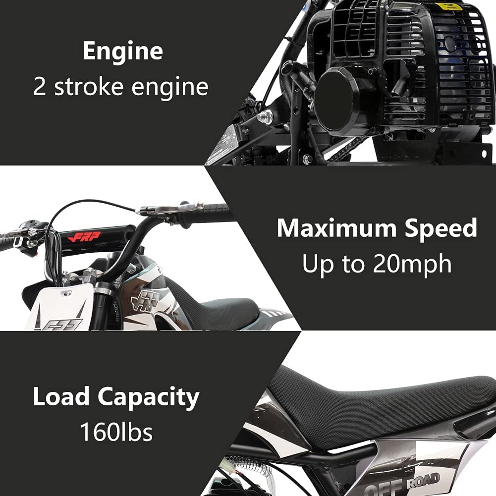 Fit Right FRP DB001 50CC 2Stroke Kids Dirt Off Road Mini Dirt Bike