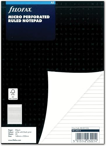 Miniatura 3 de Filofax 343010 - Organizador personal, recambio, A5, notas, rayado, amarillo