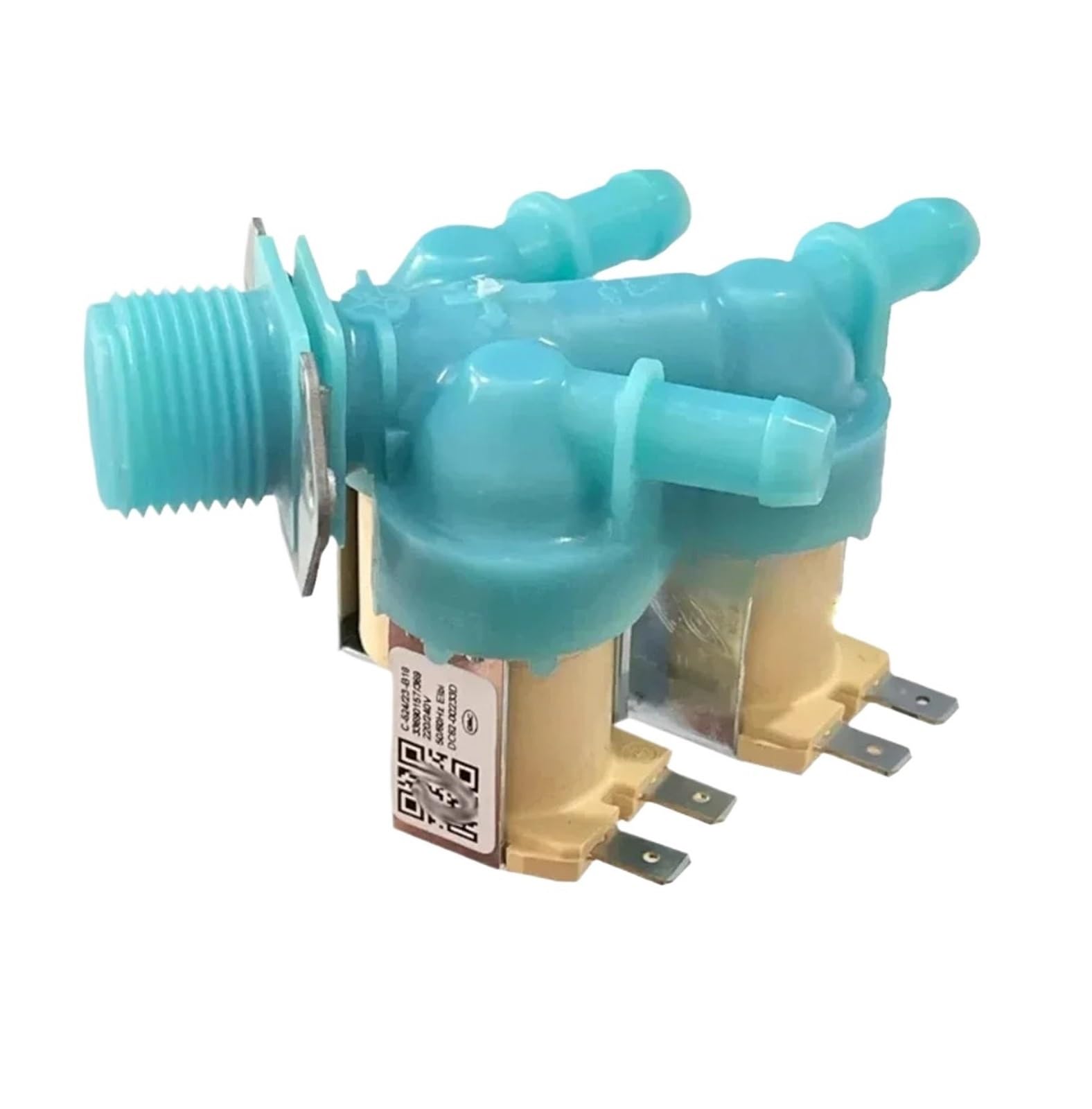 DC62-00233D Electric Water Inlet Solenoid Valve, Compatible With Samsung, Washing Machine 220V 50/60HZ Washer Parts Dispenser Valve