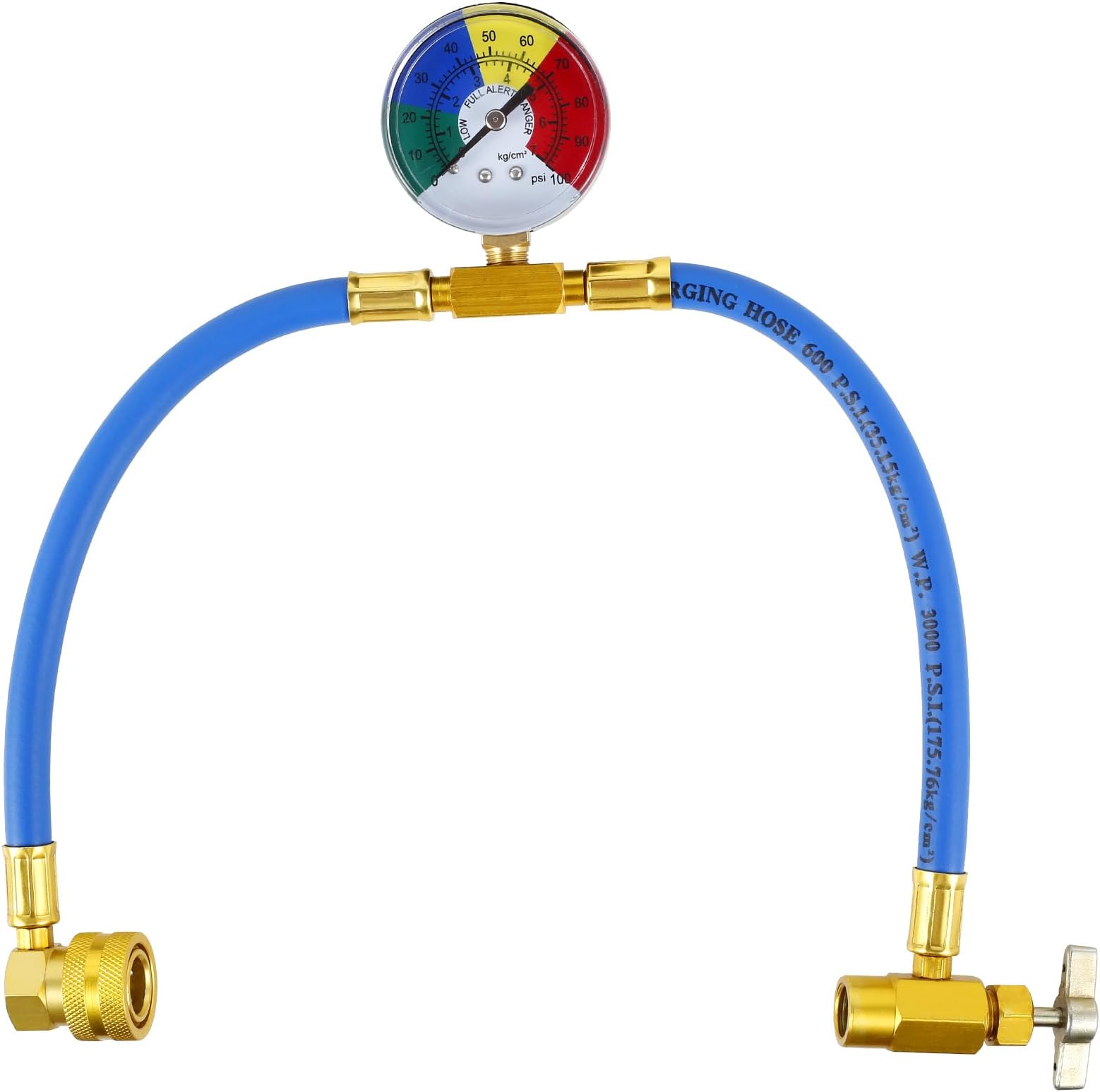 DISPRA Car AC Recharge Kit, R134A Refrigerant Recharge Kit