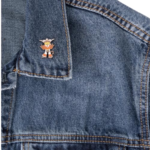 Image of Desert Cactus UT Austin Longhorns Magnetic Metal Lapel Pin (G) | Officially Licensed University of Texas Austin Enamel Finish Lapel Pin Formal Wear Bag and Hat Jewelry Tie Track Brooch Pin