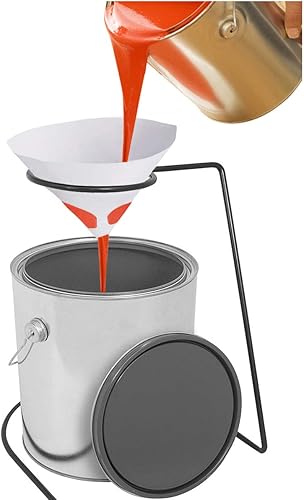 Miniatura 6 de Paquete de 100 coladores de pintura de cono de pintura de 100 micrones, filtro de pintura de 100 micrones, cono de filtro de pintura con malla de