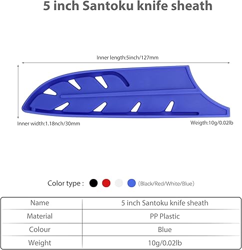 Vista 242 de XYJ Juego de 2 fundas de cuchillo de seguridad para cuchillos, protector de borde, funda universal para cuchillos, chef, cuchillo de cerámica