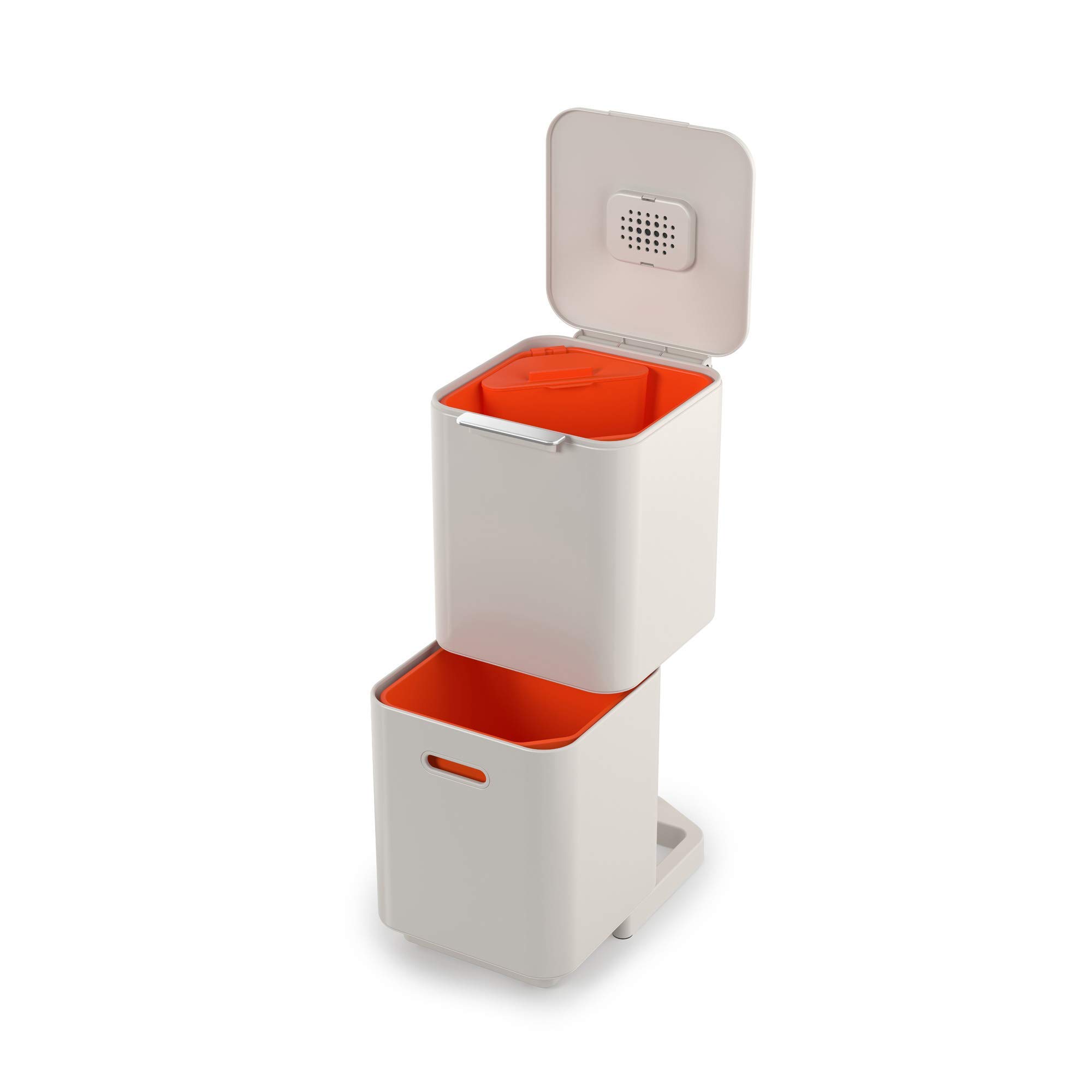 Joseph Joseph Intelligent Waste Totem Max Kitchen Trash Can and Recycle