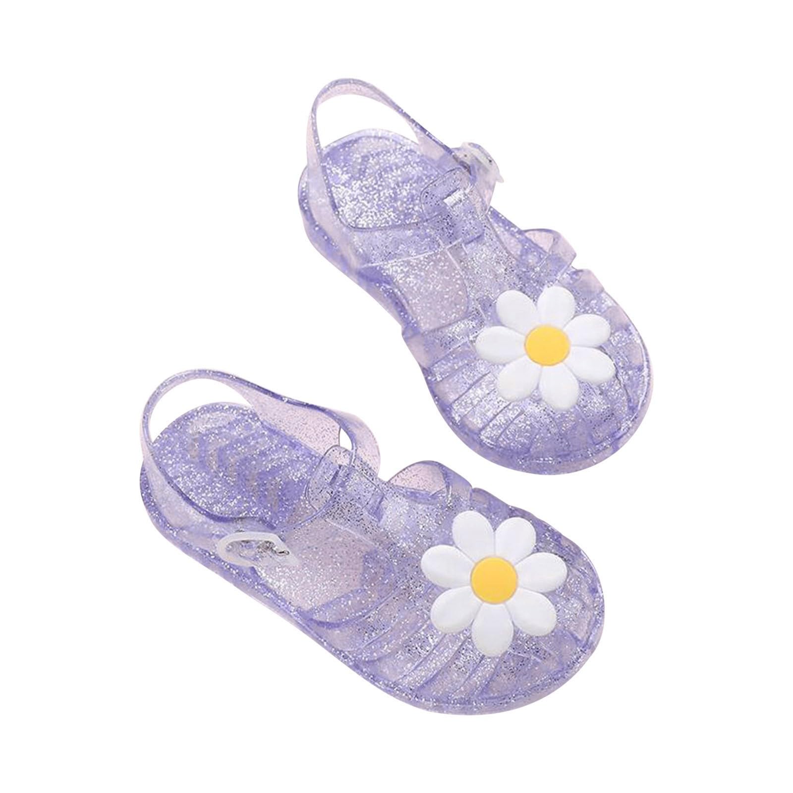HAOLEI Sandalias Niña Verano Suela Suave Punta Cerrada Hebilla Ajustable Cangrejeras 2-9 Años