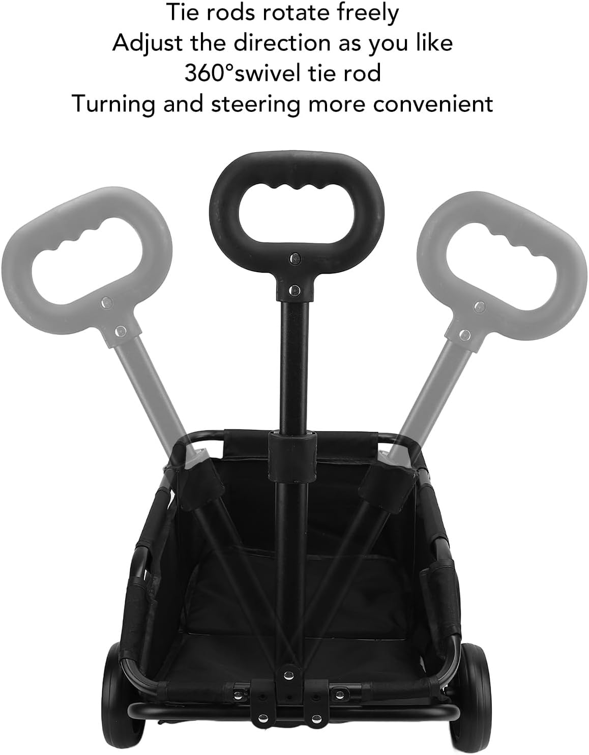 Dog Stroller, Lightweight Folding Pet Carrier with Wheels, Carbon Steel Frame, 15.43 Load Capacity, Oxford Cloth, Spacious & Well Ventilated for Dog Cat Travel, (Black)