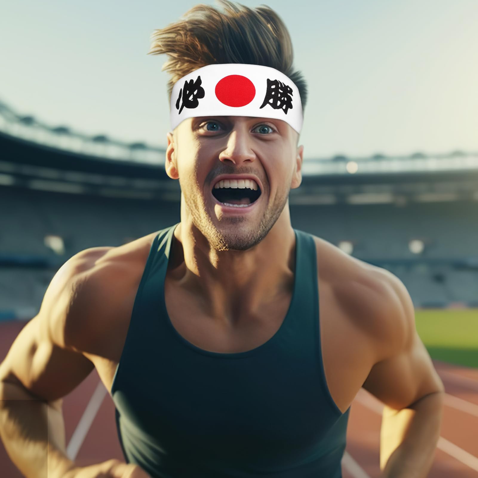 minkissy Giapponese Fascia Bushido Hachimaki Fascia Ninja Arti Marziali (Deve Vincere) Da Corsa Da Fasce Per Unisex Adulto Per Karate Sport Cosplay Fornitura
