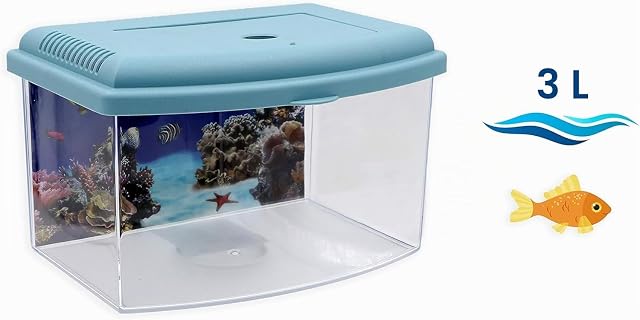 Foto 2 de 5 de Aimé Aquarium Plastic Aquarium - 1 Unidad, colores surtidos