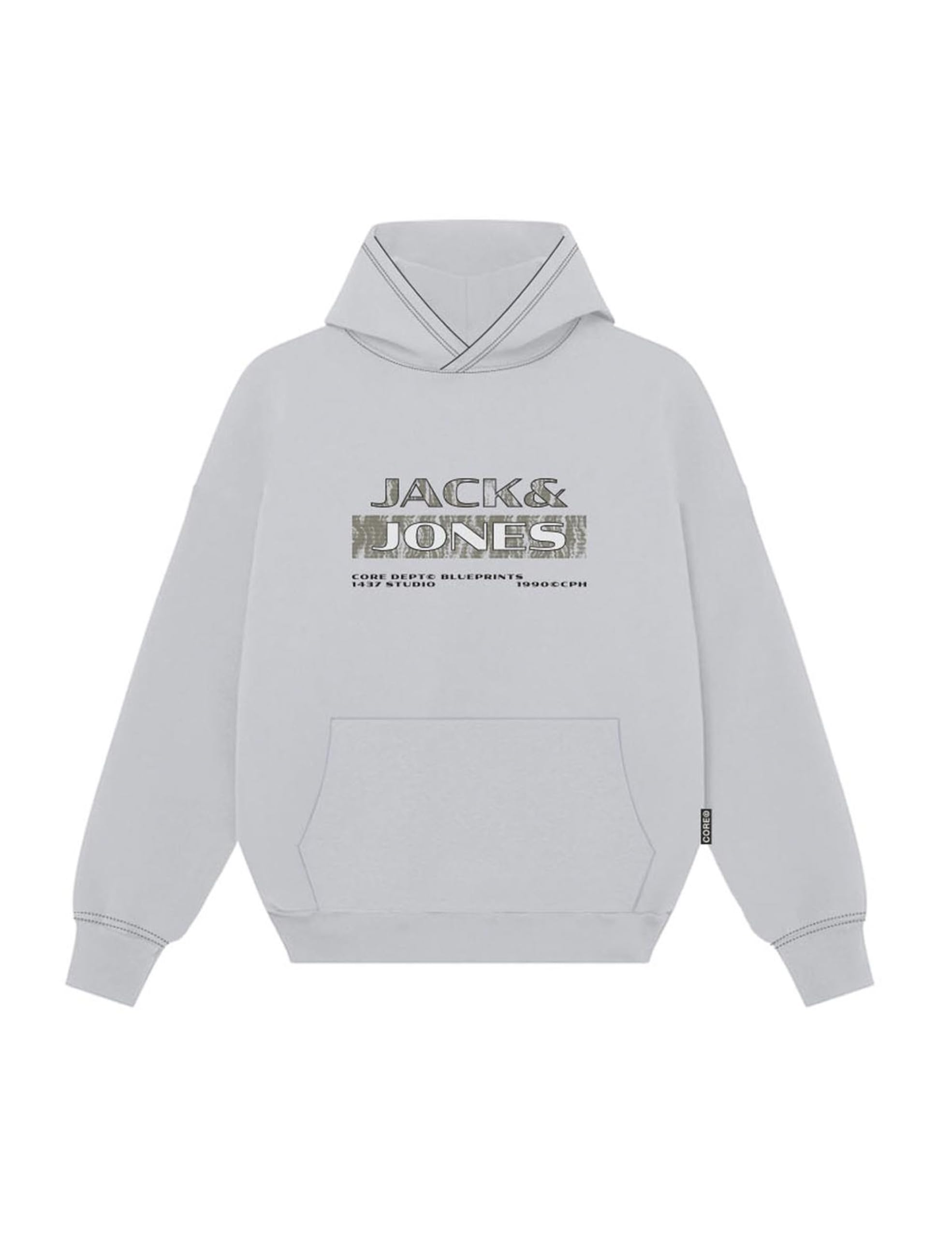 JACK & JONES Jcostance Branding Sweat Hood 2Pk Mp, Vapor Blue, XXL