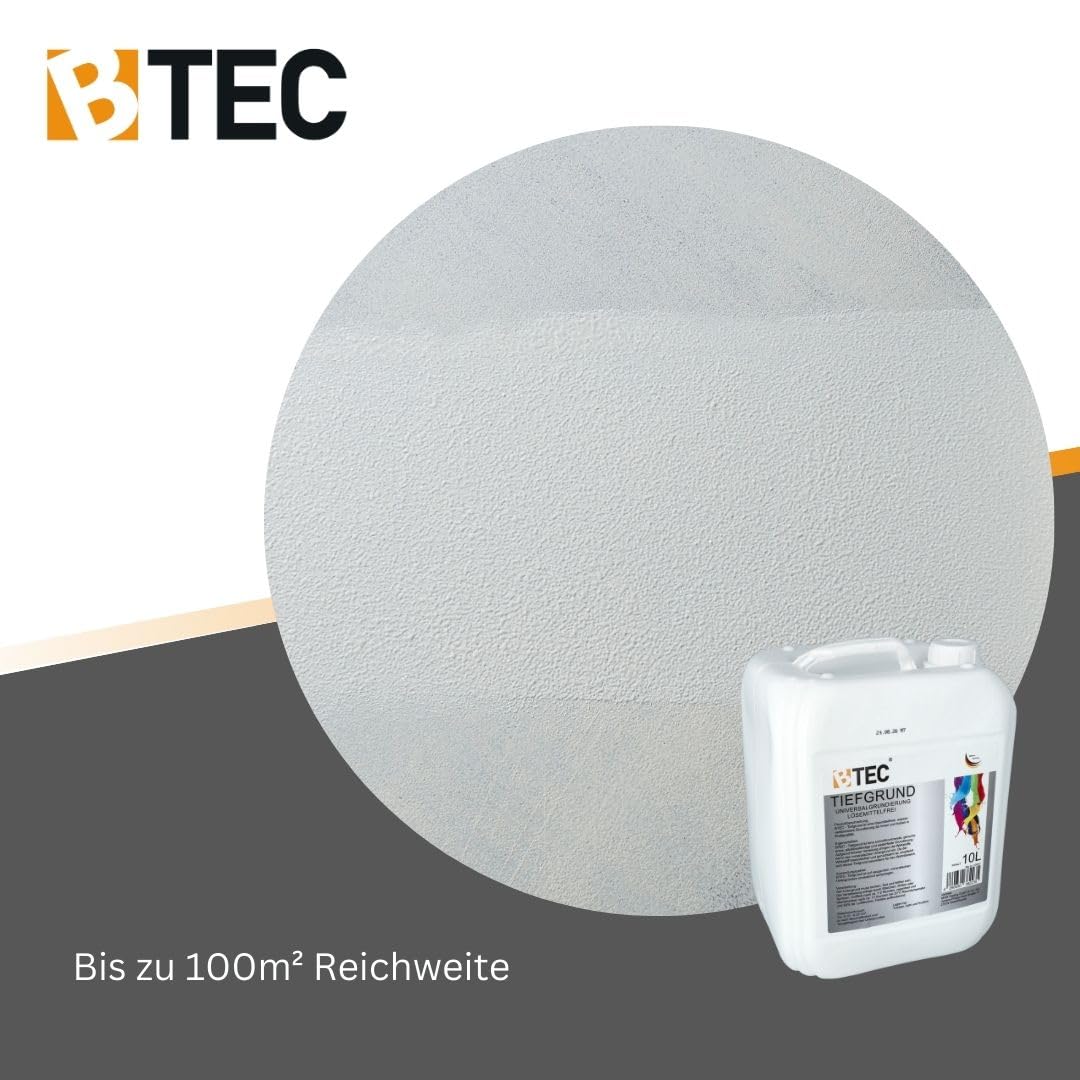 BTEC Tiefgrund 10 Liter LF Haftgrund Tiefengrund Universalgrundierung 1173 für Innen- und Außen gebrauchsfertig für 100m²