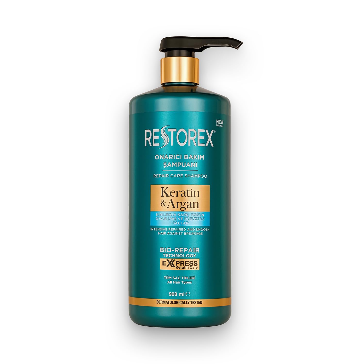 Restorex Keratin & Argan Onarıcı Saç Bakım Şampuanı 900 Mililitre, Yıpranmış ve Hasar Görmüş Saçlar