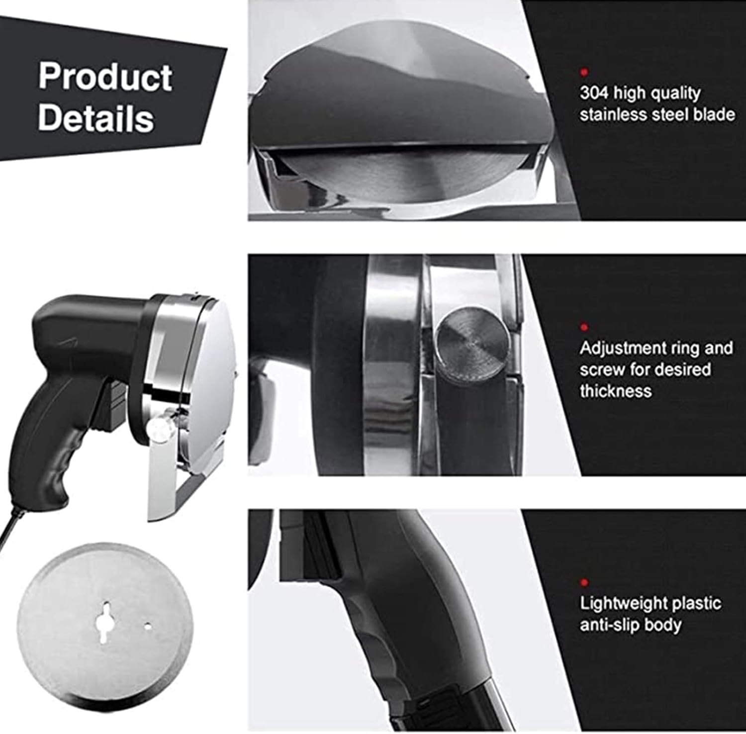 Electric Barbecue,Professional Electric Kebab Knife,Hand-held Barbecue Slicer with 2 Blades Cutting Turkish Kebab Slicer for Cutting Shawarma Doner Kebab,B